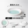 Xiangyuanmei melamina louça prato restaurante prato de sopa imitação porcelana prato profundo prato de lagostim redondo prato