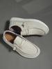 Exportación Transfronteriza 2023 Nuevos Mocasines Casuales Suela Gruesa Talla Grande 39-48 Talla Única Zapato de Lona de Suela Blanda