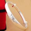 Pulsera Yihua Longfeng Fu Chengxiang Pared Interior Sólida con Carácter Fu Estilo Empuje-Tire Estilo Étnico Pulsera de Dragón y Fénix con Carácter Fu