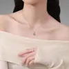 Collar de plata de ley S925 de 1 quilate estrella de ocho puntas para mujer, diamante de simulación moissanita, tembloroso, fabricantes transfronterizos, venta al por mayor