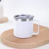 Taza Termo de Acero Inoxidable 304 Transfronteriza de Amazon 12/14 oz Taza de Café con Asa para Oficina Taza de Vacío de Doble Pared