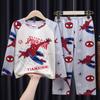Pijama para niños niñas primavera y otoño Niños manga larga niños medianos y grandes verano niñas bebés ropa de casa para 10-12 años ropa exterior