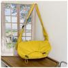 Bolsa de Nylon de Gran Capacidad Bolso Cruzado para Mujer Casual con Cordón Tipo Bollo Estilo Perezoso Bolsa para Viajar al Trabajo Bolso de Hombro Deportivo para Mujer