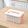 Caja para albóndigas de grado alimenticio, especial para congelador, transparente, multicapa, de gran capacidad, para el hogar, para mantener la frescura.