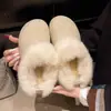 Zapatos Birkenstock para mujer super elegantes con plataforma Sangpo 2026, zapatillas de algodón cálidas de punta cerrada, tendencia coreana, nuevo invierno