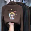 Ropa interior base de forro polar para niños, camiseta elegante de manga larga para otoño e invierno para niñas, engrosada, cuello medio alto, top interior cálido y casual