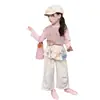 Camiseta Súper Linda de Manga Larga para Niña 2026 Nueva Elegante Rosa Adorable Atuendo de Otoño Camiseta Básica para Niñas en Otoño