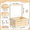 Caja de Almacenamiento Casual de Madera para Productos de Bebé Cesta de Almacenamiento de Ropa para Recién Nacidos de Madera Maciza Cesta de Almacenamiento de Juguetes y Ropa para el Hogar