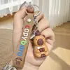 Llavero de capibara lindo de dibujos animados transfronterizo, llavero de muñeca tridimensional, colgante para mochila escolar, coche, regalo, venta al por mayor