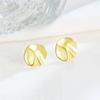 S925 Prata Esterlina Distintivo Irregular Bump Rodada Brincos de Orelha Nicho Elegante Jóias High-end All-match Brincos Femininos