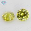 Piedras preciosas de circonita amarilla oliva redondas Huagang Gem 5A, venta al por mayor, gemas artificiales de color, diamantes de imitación para manicura.