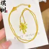 Tienda de Oro Mismo Estilo Chapado en Oro Cristal de Hielo Brillante Fuegos Artificiales Deslumbrantes Collar Nicho Lujo Ligero Gama Alta Cadena para Clavícula Girasol