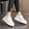 [Personalizado] Kt265 Novos Sapatos Brancos Respiráveis 2024 Primavera e Outono Resistentes ao Desgaste e com Aumento de Altura Casual Estilo Coreano Preppy Board