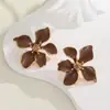 Explosiones europeas y americanas moda pendientes de flor de gota de aceite para mujer atmosféricos de alto nivel temperamento pendientes simples s925 pendientes al por mayor