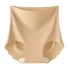 Roupa Íntima Esportiva de Seda Gelada Sem Costura de Cintura Alta para Yoga, Creme Modelador para Bumbum Pêssego para Ciclismo, Roupa Íntima Sem Costura de Cintura Alta