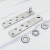 Bisagra Superior e Inferior de Acero Inoxidable de Alta Resistencia con Posicionamiento de Eje de Puerta Giratorio de 360 Grados Bisagra Oculta para Puertas de Madera y Puertas Invisibles