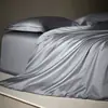 Conjunto de Roupa de Cama de Quatro Peças de Algodão Egípcio de Fibra Longa 100s Algodão 100% Algodão Puro Leve Luxo Lençóis Capas de Edredom Roupa de Cama
