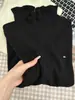Fábrica de Suéteres Dalan Source Suéter de Tricô Amigo da Pele com Gola Alta para Outono e Inverno para Mulheres, Top Camisa Base Slim Fit