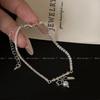Pulsera de Estrellas de Plata con Zirconia Super Flash Lujo Asequible Sentido del Diseño Nicho Exquisita Pulsera Versátil para Mejor Amiga Pulsera de Novia