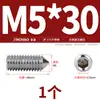Aço Inoxidável 304/316 Soquete Sextavado Ponta Afiada Parafuso de Fixação Cabeça Cega para Máquina M4M5M6M8M10