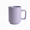 Caneca roxa estilo Ins design de nicho sentido cerâmica para meninas escritório alta café leite copo