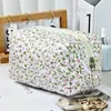 Bolsa de Maquiagem Vertical Estilo Ins com Estampa de Urso, Bolsa Almofada Portátil de Grande Capacidade para Viagem, Bolsa de Armazenamento para Cosméticos