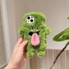 Funda de Peluche de Monstruo de Lengua Magnética Adecuada para Funda de Teléfono Apple 17 16 Pareja iPhone 15 Otoño e Invierno 13 Anticaída 11 Funda