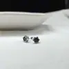Pendientes S925 de Plata de Ley Sencillos, Modernos, Distintivos y de Moda para Hombres y Mujeres, Pendientes Redondos de Bola de Doble Uso, Cierre de Rosca, Combinan con Todo