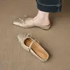 Primer Encuentro con las Zapatillas de Cuña Cerradas para Mujer que Aumentan la Altura de la Temporada, Perfectas para el Verano al Aire Libre, con Punta Cuadrada y Estilo Mary Jane, Impresionantes y Cómodas Medias Zapatillas que No Cansarán Tus Pies