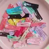 Clip para el pelo de color degradado de gelatina rectangular de 5 cm, clip BB, clip lateral, material de accesorios para producción DIY