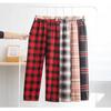Pantalones de Pierna Ancha para Mujer Otoño e Invierno Cintura Alta Dape Negro y Blanco Pantalones Prellados Adelgazantes Combinan con Todo Pantalones Casuales Pantalones Rectos Holgados con Terciopelo