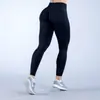 Calça de cintura baixa sem costura de nove pontos com franzidos na cintura e levantamento de quadril, três seções, para Amazon, calça de yoga, calça fitness