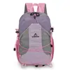 Mochila de Montañismo Nueva Ligera Color Bloque Verde y Blanco Combinación de Colores Energética Estilo Nicho para Pareja Viaje al Aire Libre Mochila Transfronteriza