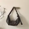 Bolsa de mão casual moderna e única para mulheres, nova coleção 2026, bolsa de ombro de estilo descontraído, bolsa da moda e popular em formato de bolinho