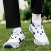 Zapatos deportivos para hombre de talla grande para otoño e invierno, exportación de Temu, ultraligeros, con hebilla giratoria, adecuados para golf y entrenamiento casual