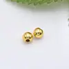 Color Oro 14k Retención de Color Huecas Superficie Lisa Cuentas Transferencia de Suerte Cuentas Espaciadoras Pequeñas Cuentas Doradas Joyería DIY Accesorios de Joyería Hechos a Mano con Cuentas