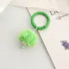Nova Corrente de Celular Feita à Mão Criativa DIY de Bolinha de Pelo com Contas Corrente de Bolinha de Pelo Caixa Surpresa Corrente Pendurada Fofa Chaveiro