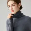 Comercio exterior transfronterizo otoño e invierno ropa de alta gama lista para usar tops, elegante y adecuado para ir al trabajo, estilo nuevo con cuello superpuesto, jersey liso para mujer, clásico