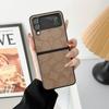 Adecuado para Samsung Zflip 40% de descuento Funda Apilada para Teléfono Móvil Patrón C Funda de Cuero Zflip4 Funda de Cuero de Moda Zflip5 Funda Protectora
