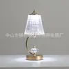 Luminária de Mesa de Cristal Transfronteiriça Lâmpada Decorativa de Atmosfera Luz de Cabeceira de Quarto Sentido Avançado de Luxo Estilo Celebridade da Internet ins Luminária Noturna Atacado
