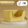 Caixa de areia extra grande para gatos, vaso sanitário anti-respingo para gatos, estilo aberto elevado gigante, suprimentos para animais de estimação, atacado do fabricante