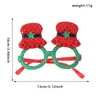 Gafas Decorativas Navideñas Monturas Accesorios para Fiestas Infantiles Gafas con Cuernos de Reno de Papá Noel Decoración Navideña Regalos