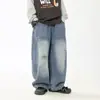 Jeans para Niños 2026 Otoño Nuevo Estilo Niños Jeans de Trabajo Desgastados Elegantes para Bebé Niño Jeans de Pierna Recta Lavados Modernos