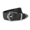 Cinturón Vintage Repujado Estilo Europeo y Americano Hebilla de Flor Decorativo para Jeans Cinturón de Mujer Patrón Repujado PU Cinturón para Niñas