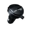 Cargador de coche modelo privado KC08, cable de carga telescópico tres en uno, carga rápida con pantalla de voltaje, cargador de coche, encendedor de cigarrillos.