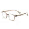 25857 Gafas Anti-Luz Azul para Niños Marco Ovalado Tr90 Lentes Planas Transparentes Protección Ocular Anti-Radiación Aprendizaje