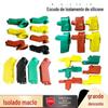 Escudo de isolamento de transformador e equipamento de tensão de vala braçadeira de silicone caixa de isolamento escudo de chave de desligamento de queda