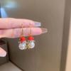 ¡Accesorios Navideños! Nuevos Pendientes de Árbol de Navidad con Tachuelas de Diamante de Estilo Europeo y Americano Transfronterizos para Mujer, Diseño Creativo, Pendientes Navideños Coloridos