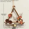 Sinos de Vento Criativos de Parede, Materiais para Jardim de Infância, Decorações Penduradas Feitas à Mão, Flores Secas Naturais, Enfeites de Pinha Pendurados, Decorações de Parede para Casa