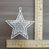 [Estilo Ins Coreano] Tela Bordada de Poliéster Pegatinas Bordadas Estrella de Cinco Puntas Redonda Encaje Bordado Accesorios Decoración de Cuaderno de Mano DIY